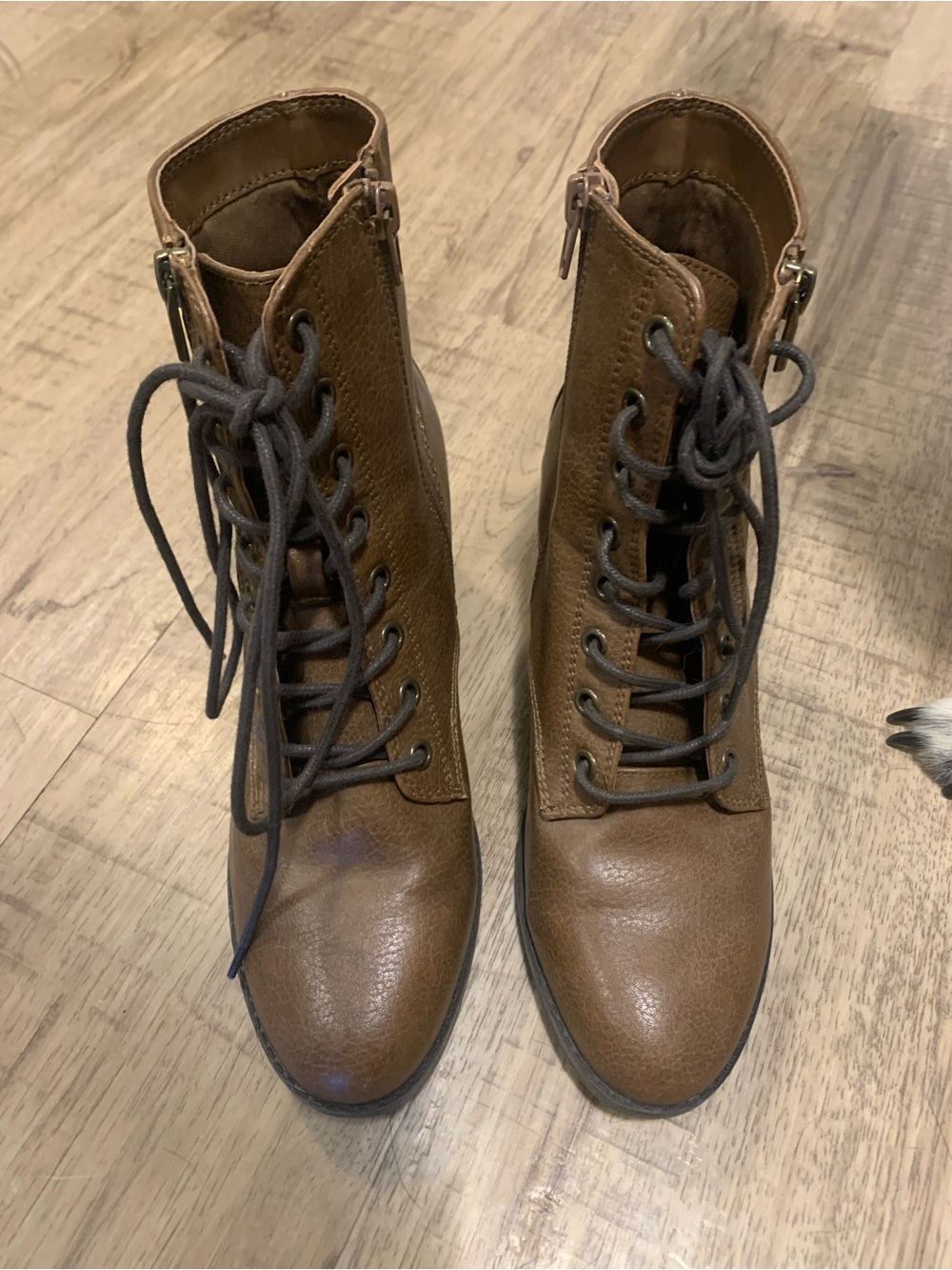 Call It Spring Brown Heeled Boot